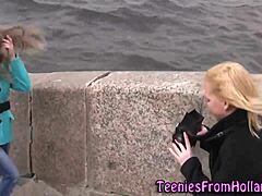 Petite Les Teen Eats Pussy Like Crazy!