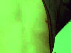 DANCING my big CHOCOLATE PIERCED COCK like a propeller in cfnm tease