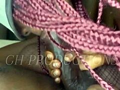 me and my african girl massage each other into hot skinny foreplay