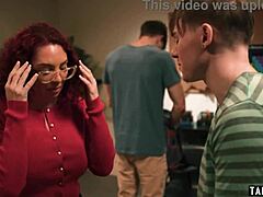 Red milf teacher kiki daire double penetrated by students' monster cocks