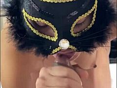 Neighbor's Cum Explodes All Over My Eager Face Closeup!