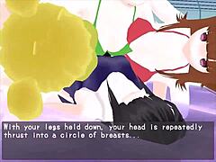 Masochistic Hentai Classroom Gangbang with Femdom Feet Face Sitting Uniform Submissive