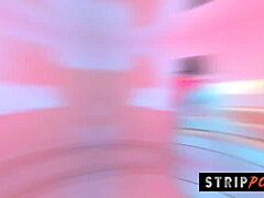 Curvy Freaky Babe Twerks Huge Tits And Rips Thong Off!