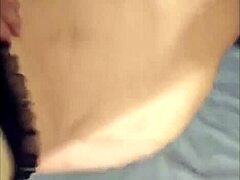 Cheating chubby BBW wife pounds her plump tits in homemade fuck!