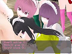 Masochistic Hentai Classroom Gangbang with Femdom Feet Face Sitting Uniform Submissive