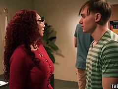 Red milf teacher kiki daire double penetrated by students' monster cocks