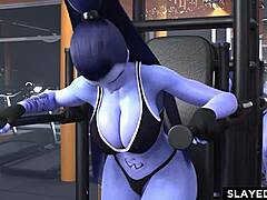 widowmaker gets wildly fucked with massive cock! cogida sub 😈🍆