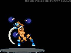 pixelated erotic game scenes with detailed action