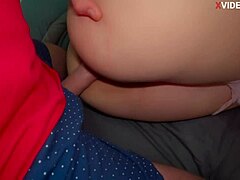 stepson rams stepmom's huge ass during wild anal squeeze.