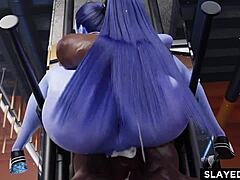 widowmaker gets wildly fucked with massive cock! cogida sub 😈🍆