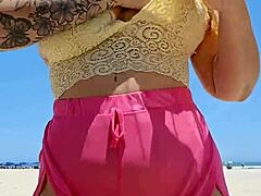 found a beach lover now i flash almost nude just to harden him up