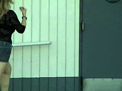 blonde vicky vixen slurps bbc through gloryhole!