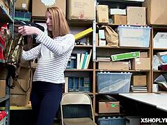 lp officer rams katy kiss's pierced pussy with long cock in shoplyfter bust