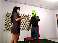 Stepson claims first time but pounds curvy latina stepmom's huge ass hard