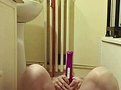 i'm your humiliated european milf slave eating from the bowl with buttplug toys dirty talk pov natural tits