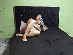 spying horny latina milf masturbate shaved pussy lick