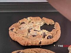 freeuse petite brunette bakes while shaking ass seduced