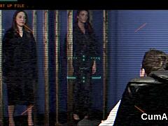 frisky babe jerks jizz facial and gulps every creamy drop down