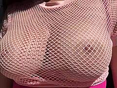 Artemisia's Big Tits Bounce! Horny Italian Milf Outdoor