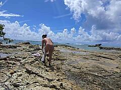 ted stuffs his dick in mestiça's juicy pussy at morro de são paulo beach
