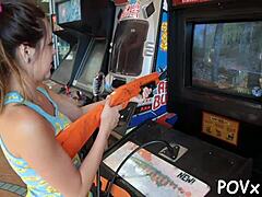 Tattooed Teen Nympho Fucked Rough POV By Mighty Cock Sucking Sloppy!