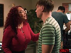 Rough anal and double penetration wreck my big tits teacher body!