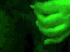 wife sneaks quick teasing handjob on his throbbing cock