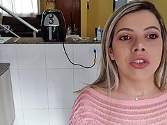 Hot Latina Teases With Her Natural Big Tits