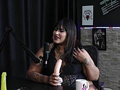 LOIRA SUCKS DICK DEEP THEN FLASHES TITS AND MEASURES HUGE ASS!