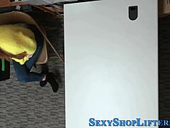 Busty Blonde Teen Thief Caught in Action