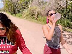 two argentinian sluts gulp three liters yellow piss outdoors