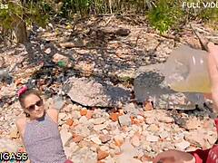 two argentinian sluts gulp three liters yellow piss outdoors