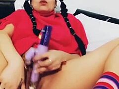 her pussy squirts endless pleasure on this dildo ride maquinasperfectas