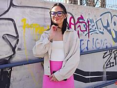 Petite lucy mendez picked up for german scout casting, rough fuck and facial!