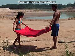 Cute Girl Craves Double Dick Sucking Over Anal