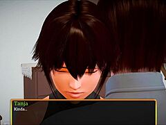 Brunette big tits erotic family play intensifies