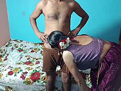 desi village girl bends for first outdoor pussy pounding