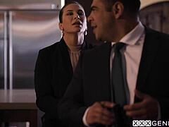 Ariel X swallows big dick before hardcore anal pounding?