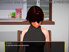 Brunette big tits erotic family play intensifies