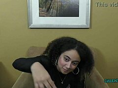 kingsley teases with epic big tits blowjob and cum in mouth finish