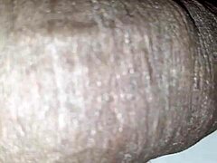 Man Jerks Huge Monster Black Cock Close Up