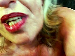 dawn fingers hairy mature pussy strips lingerie teases curvy beaver cum