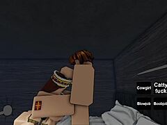 Busty English Queen Fucks Roblox Noob Big Tits Blowjob Cumshot
