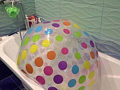 Hairy Milf Pisses Juicy Ass Beach Ball Shower Toilet Fetish