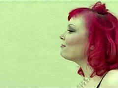 Miss Bunny chases black monster cock as cougar bitch in fishnets heels