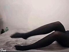 I Love Her Sexy Legs and Feet in Nylons - Miley Grey Drives Me Wild!