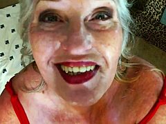 dawn fingers hairy mature pussy strips lingerie teases curvy beaver cum