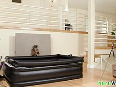 seth gamble gets wet nuru from busty brunette teen gal ritchie