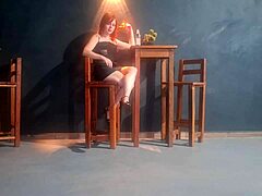 i get so excited in my miniskirt panties having public sex with restaurant waiter