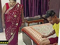 desi bhabhi rides 18yr boy's cock tight pussy creampie